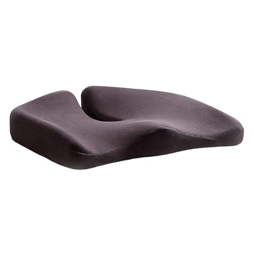 Cojín trasero de espuma viscoelástica, cojín ergonómico para el glúteo, cojín para aliviar el dolor del coxis, para sillas de oficina, coche, silla de ruedas