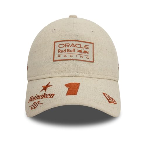 New Era 9Forty Linen Cap - Monaco Red Bull Max Verstappen - One Size, Beige, One Size