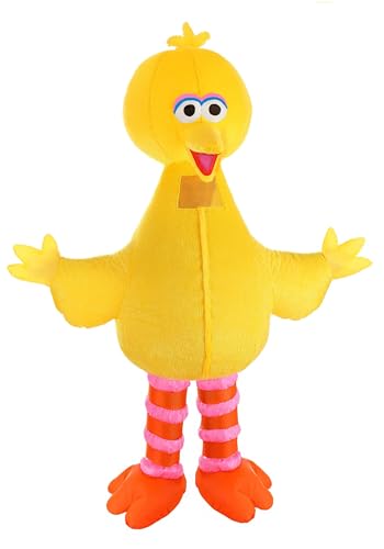 Sesame Street Big Bird Inflatable Costume for Adults with Fans & Battery Packs - Officially Licensed ST