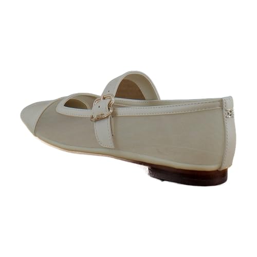 Sam Edelman Women's Miranda Mary Jane Flat, Modern Ivory, 10.53