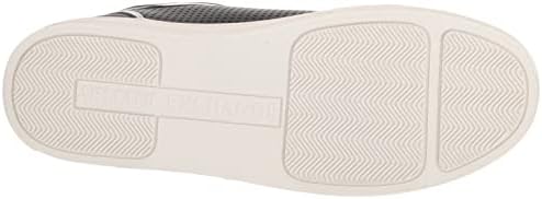 A | X ARMANI EXCHANGE Women's Mina Mesh Piping Sneakers, Black + Silver, 11 | Image 3