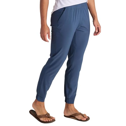 Free Fly Women's Pull-On Breeze Jogger - Sun Protection UPF 50+ Pants with Pockets, Joggers with Bamboo Viscose Lining