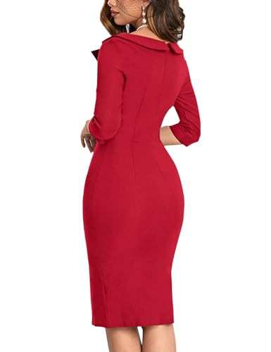 Image of MUXXN Women's Classic Vintage Sweetheart Neckline Cocktail Prom Tea Dress