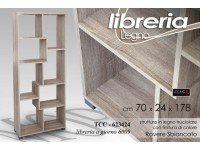Giardicasa Libreria Legno Colore Rovere Cm