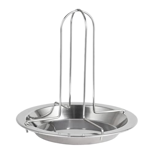 Janasiba Rôtissoire à poulet, poêles de cuisson et de cuisson, grille de cuisson antiadhésive, support, plateau avec bol, accessoires de barbecue, outils