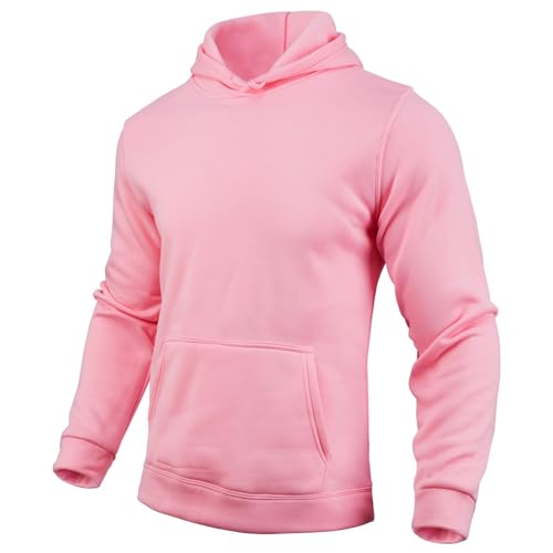 Men's Casual Hooded Collar Hoodies with Pocket Athletic Long Sleeve Pullover Fashion Loose Sweatshirts Fall Winter Clothes