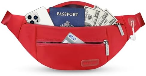 MAXTOP Large Crossbody Fanny Pack with 4-Zipper Pockets,Gifts for...