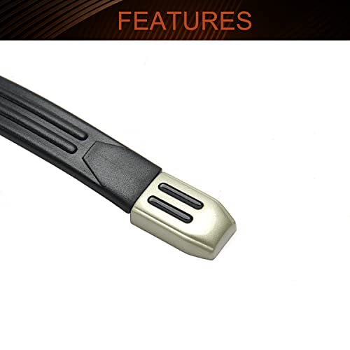 Luggage Handle,Replacement 2Pcs Luggage Handle 9.49" x 0.98" (L x W) Plastic Pull Handle Grip Replacement 241mm x 25mm for Luggage Suitcase Box Black Tone3