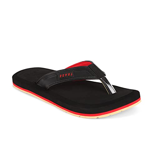 Image of TRASE Men's Flip-Flops & Slippers | Light weight Home Slippers for Men | Comfortable, Cushioned, Shock Absorbent & Long Lasting Chappals| Water-resistant Slippers Flip Flops For Men