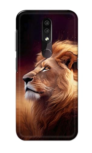 Image of Printed Hard Back Cover for Nokia 4.2 Back Cover (Lion Design -K1) -190724(DP)