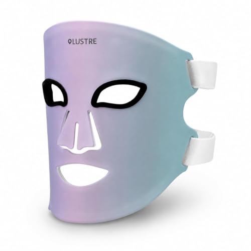 LUSTRE® Revive Anti-Ageing LED Face Mask for Clearer, Brighter, Radiant Skin | Red & Blue Light Therapy Device | 10-Min At-Home Skincare Upgrade