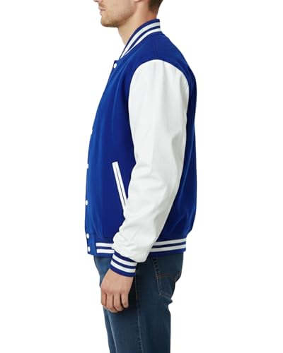 EASTIFIED Hotline Miami Varsity Letterman Brown Wool Letter B Patch Flight Bomber Jacket