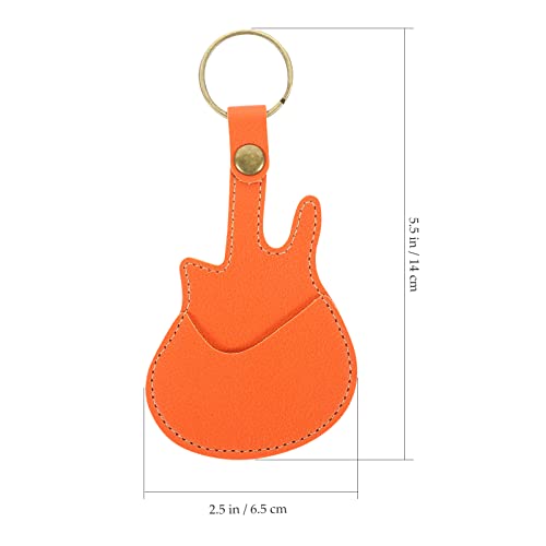 Vaguelly Porte-Médiator De Guitare en Cuir Rustique avec Porte-Clés De Médiator en De Guitare De Transport De Médiator… - Les Beatles, Paul McCartney, John Lennon, RIngo Starr, George Harrison Vaguelly Porte-Médiator De Guitare en Cuir Rustique avec Porte-Clés De Médiator en De Guitare De Transport De Médiator… – Image 3