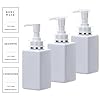 Yeeco Shampoo and Conditioner Dispenser, Clear 3 Pcs Refillable Shampoo and Conditioner Pump Bottles, Empty Shower Bottles with Pump, Labels for Home Bathroom Kitchen, 10oz/300ml,White #1
