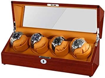 FENOKD Mechanical Watch Shaker Watch Winder Box - Wooden Watch Storage Display Box, 5 Mode and Mute Roating, Mult-positiona Watch Boxes