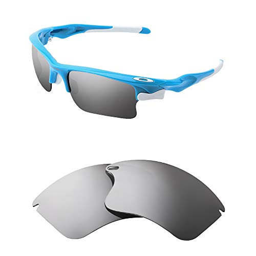 Image of Polarized Replacement Lenses for Oakley Fast Jacket XL Sunglasses-Multi Options,with Lens Cloth
