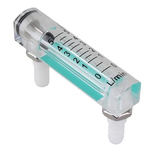 Débitmètre d'oxygène LZQ-1 stabilisant le flux de 0 à 5 LPM avec son bouton de contrôle.