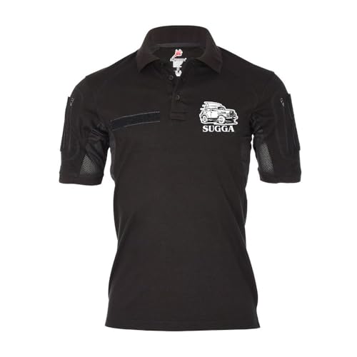 Polo tactique Sugga TP21 en suède coupe militaire MobFuSt Char Radiobil Fan