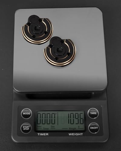 Brass Portal Covers Weights Upgrades Part for Axial SCX10 III/Capra 1.9 UTB,ARRCat 2PCS Brass Portal Covers Weights,Black