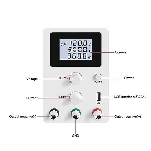 Fuente de alimentación CC regulable R-SPS de laboratorio con USB 5