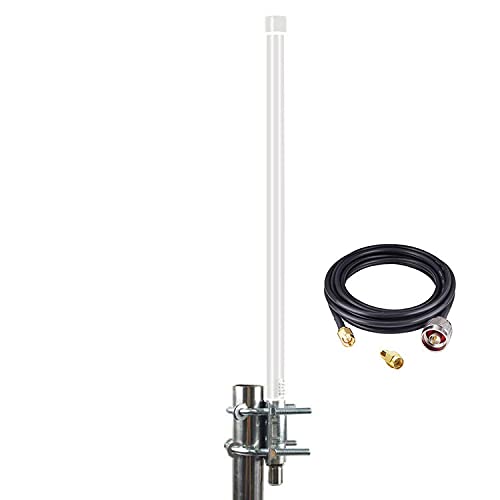 SIGNALPLUS 8dbi 915mhz Helium Lora Antenna-Bobcat Helium Miner Antenna Outdoor for RAK HNT Bobcat Helium Hotspot Miner with 16.4foots 50ohm RG58 and RP-SMA Adapter