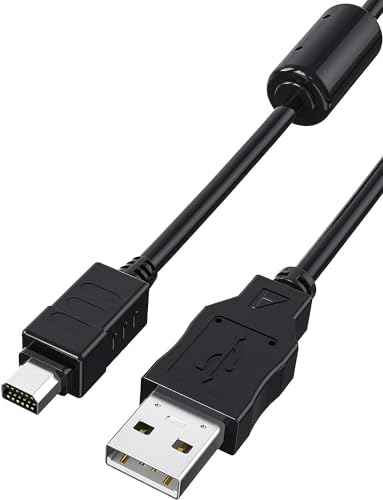 Dragon Trading De haute qualité – Câble USB – Câble USB pour appareils photo numérique Olympus CB-USB5/CB-USB6 – Modèle compatible avec Olympus