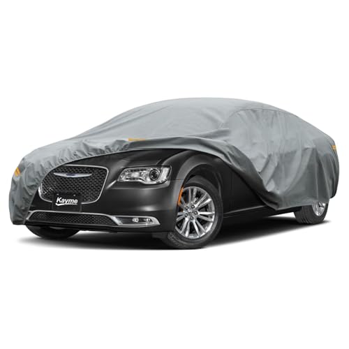Image of Kayme Heavy Duty Car Cover Custom Fit Chrysler 300 300C Waterproof All Weather for Automobiles, Full Exterior Covers Sun Rain UV Protection.（Deliver About 3-10 Days）