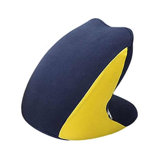 PITHECUS うつぶせ寝枕 昼寝枕 ネックピロー デスク 机 オフィス まくら うつ伏せ おひるねピロー 快眠 仮眠 腕が痺れない (ネイビー)