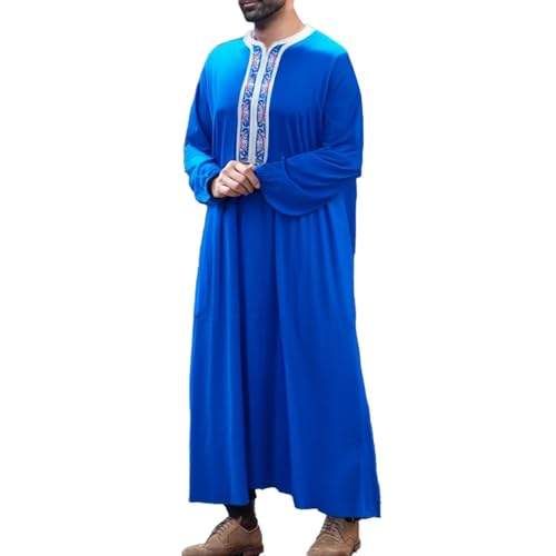 Qamis thobe en coton et lin pour homme robe de prière caftan