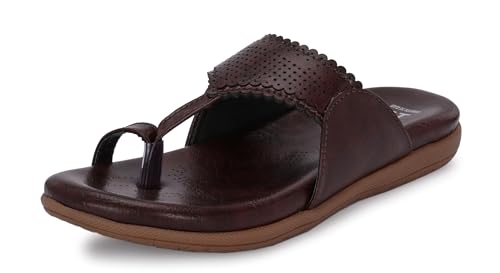 Image of Karaddi Women's Flats Heel | Back Open Fashion Sandals for Ladies Kolhapui Chappal | Stylish Thong Sandal