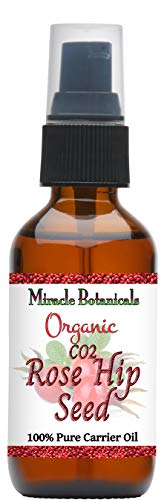 Miracle Botanicals Organic CO2 Extracted Rose Hip Seed Oil - 100% Pure Rosa Canina - Therapeutic Grade - 2oz.