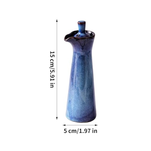 Botella de cerámica para salsa de soja estilo japonés de 120 ml 7
