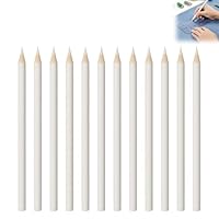 Musiook Chalk Pencil, Tailors Chalk Pencil, Clothing Chalks, Chalks for Marking Fabric, 12Pcs Water Soluble Sewing Pen for Sewing Quilting Dressmaking