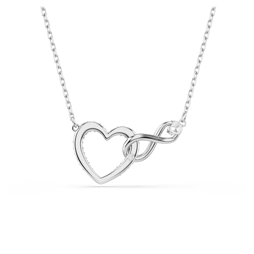 Swarovski Hyperbola Pendant, Heart And Infinity, Clear, Rhodium Finished4