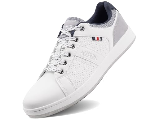LANGDU Freizeitschuhe Herren Sneaker Schuhe Walkingschuhe Leichtgewicht Atmungsaktive Sportschuhe...