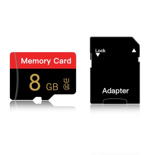 Micro Memory Card 8 GB with Adapter, C10/U1/UHS-I/A1 TransFlash Card, TF Card for Camera,...