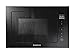 Hoover HMBG25/1GDFB Micro-ondes intégré avec grill, 25 litres, 900 W-1000 W, 8 automatiques, décongélation automatique, ouverture électronique, noir