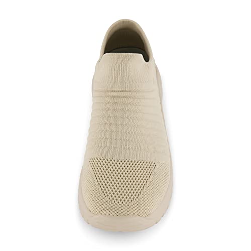 CUSHIONAIRE Women's Breeze Stretch Knit Slip on Sneaker +Memory Foam & LiteSole Technology3