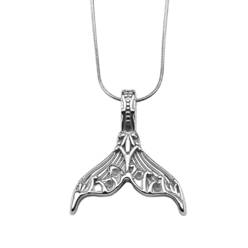 Pendentif queue de baleine argenté une idée cadeau idéale pour homme et femme