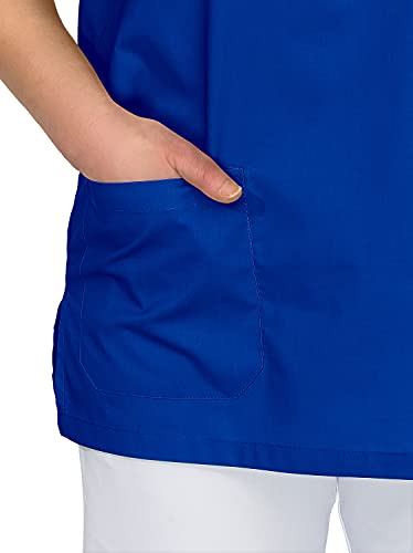 DESERMO Kasack Berufsbekleidung Unisex|Kasacks Damen Pflege aus hochwertiger Baumwollmischung in 10 Farben|Kasack Herren mit 3 Taschen & Stifthalter|Waschbar 90° & autoklavierbar – Bild 4