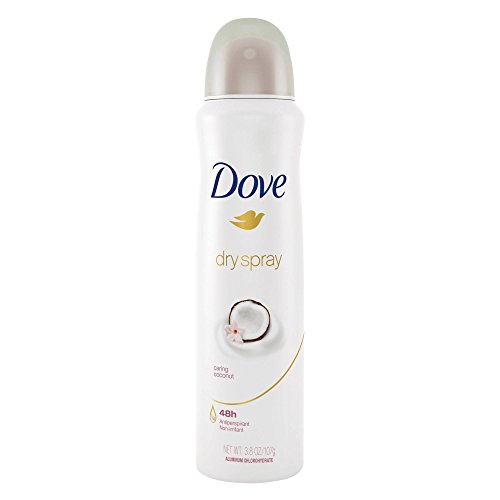 Dove Dry Spray Antiperspirant Deodorant Caring Coconut 3.8 oz