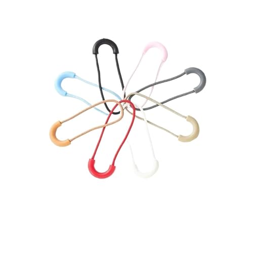 20 tiradores de resina en forma de U, accesorios de cremallera extraíbles, tiradores antideslizantes(Blue)
