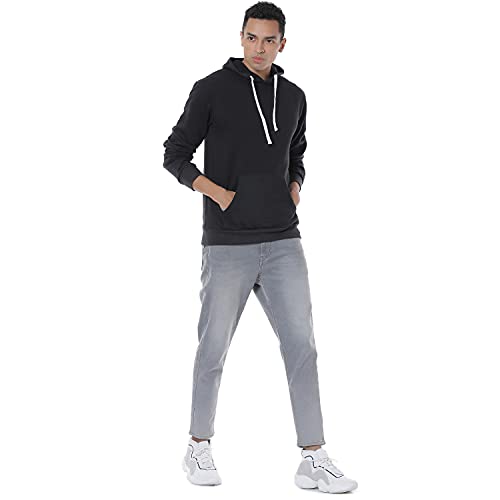 Image of Campus Sutra Men's Cotton Hooded Neck Sweatshirt