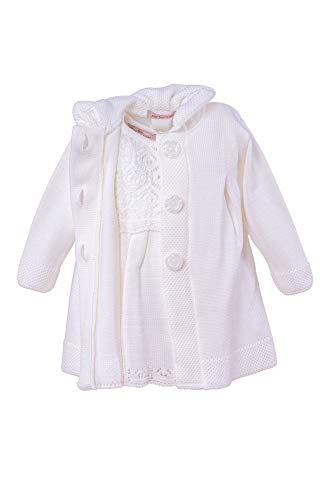 Cocolina Taufkleid Strickkleid Set Mantel Mütze Kleid (74 (6-9M)) Cover