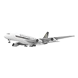 ZEZEFUFU (Unassembled Kit) 1/120 Scale Paper A380 Singapore Airlines Model Handmade DIY Paper Model for Collection Gift
