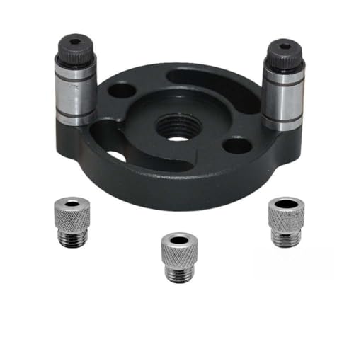 LVYXON Localizador de agujeros para carpintería con 3 bujes de taladro de 6/8/10 mm plantilla