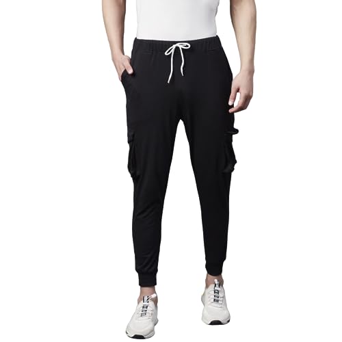 Image of Rigo Printed Cotton Jogger Pants for Men | Regular Fit Track Pant for Men | Jogger Track Pant for Men | Lower for Men Idol for Gym, Yoga, Sports, Running