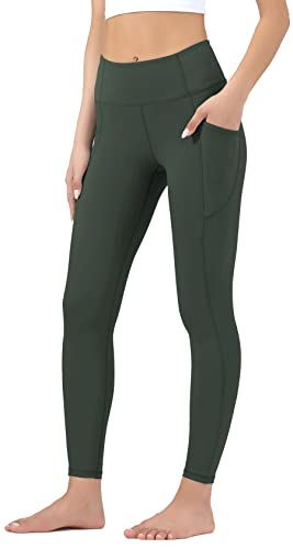 Leovqn Damen Sport Leggings Hohe Taille Blickdicht Yoga Hosen mit Taschen...