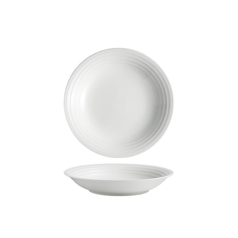 Talerz obiadowy talerze do naczyń 30 cm duża biała linia ceramiczna płytka miska głęboki talerz zupa kuchnia restauracja usługi komercyjne śniadanie obiad talerz obiadowy talerze obiadowe można