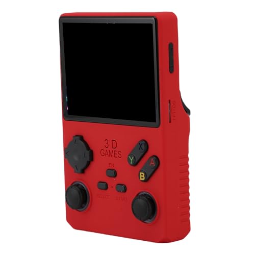 Generic Consola de Juegos Portátil Retro con Memoria de 256 GB Consola de Videojuegos Portátil de Bolsillo de Alto Rendimiento para Jugadores Tamaño del Material Color (Rojo)